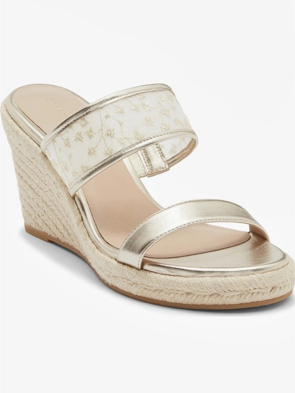 Stuart Weitzman
Lily Espadrille Gold Wedge Slide
Sandal 8.5